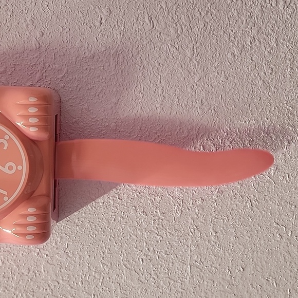 Rare Retired FADED PINK Kit Cat Klock Clock - Picture 4 of 6
